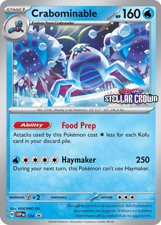 Crabominable (SVP134) [Scarlet & Violet: Black Star Promos] | Good Games Cannington