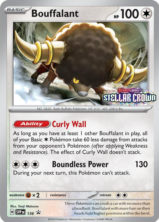 Bouffalant (SVP136) [Scarlet & Violet: Black Star Promos] | Good Games Cannington