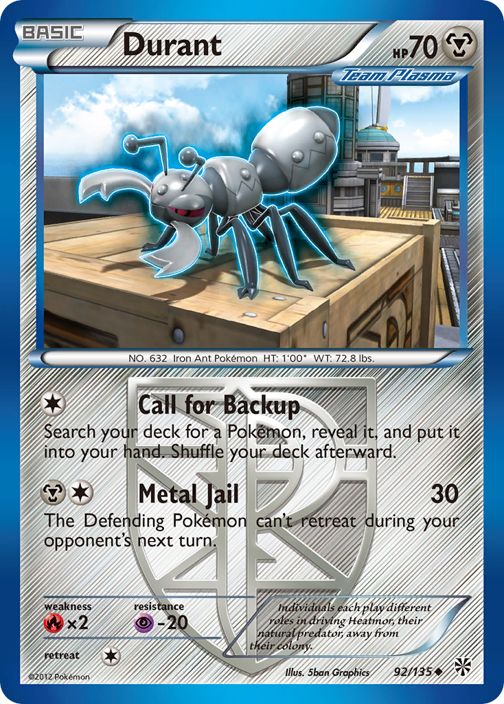 Durant (92/135) [Black & White: Plasma Storm] | Good Games Cannington