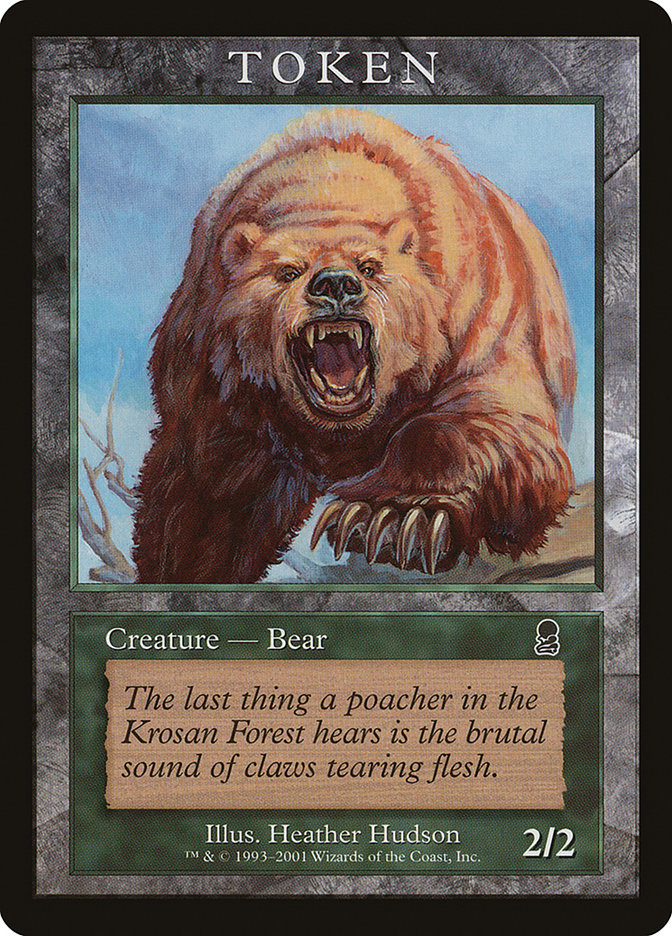 Bear Token [Magic Player Rewards 2001] | Good Games Cannington