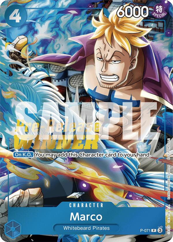 Marco (Two Legends Pre-Release Winner) [One Piece Promotion Cards] | Good Games Cannington
