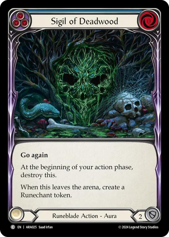 Sigil of Deadwood [ARA025] (Rosetta Aurora Blitz Deck) | Good Games Cannington