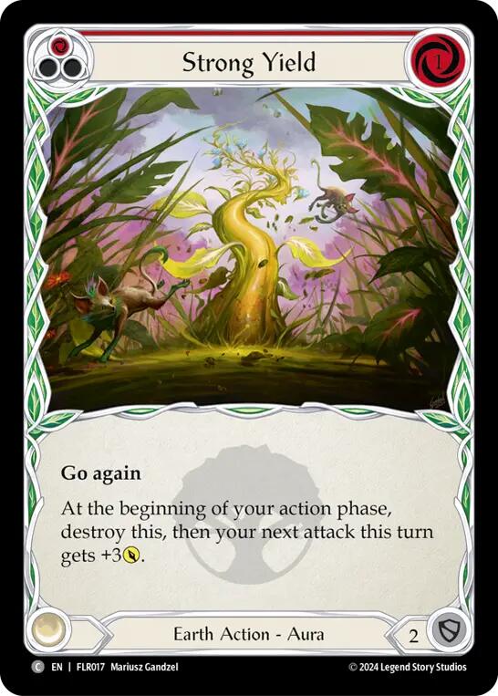 Strong Yield (Red) [FLR017] (Rosetta Florian Blitz Deck) | Good Games Cannington