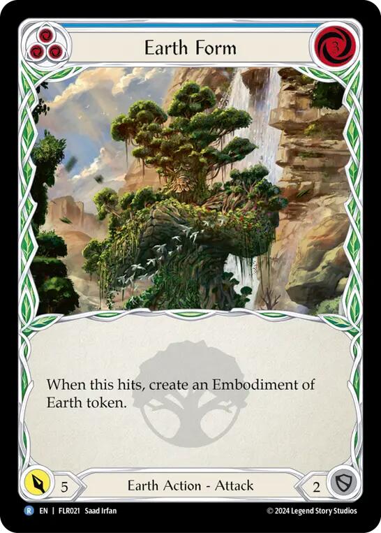 Earth Form (Blue) [FLR021] (Rosetta Florian Blitz Deck) | Good Games Cannington