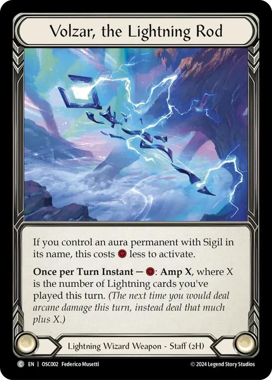 Volzar, the Lightning Rod [OSC002] (Rosetta Oscilio Blitz Deck) | Good Games Cannington