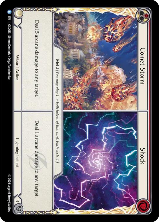 Comet Storm // Shock [OSC013] (Rosetta Oscilio Blitz Deck) | Good Games Cannington