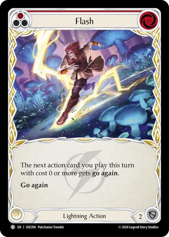 Flash (Red) [OSC016] (Rosetta Oscilio Blitz Deck) | Good Games Cannington