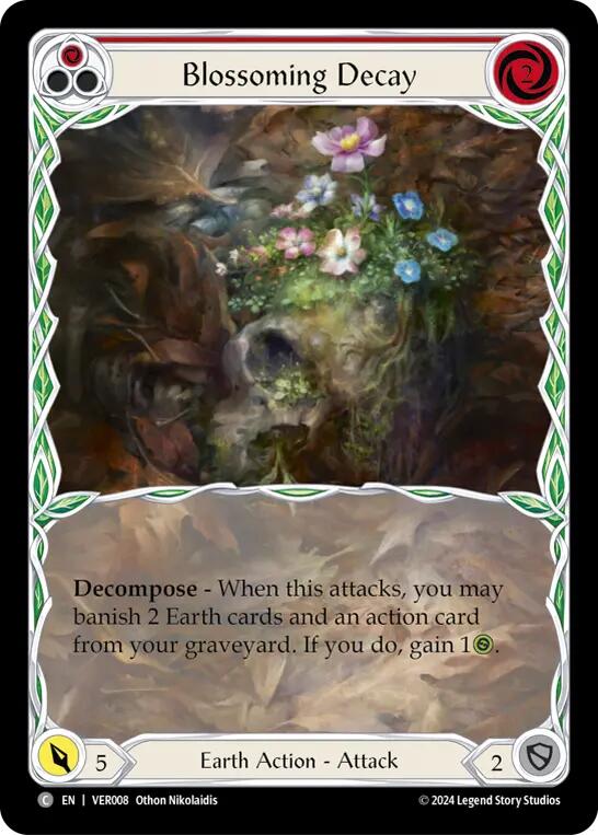 Blossoming Decay (Red) [VER008] (Rosetta Verdance Blitz Deck) | Good Games Cannington