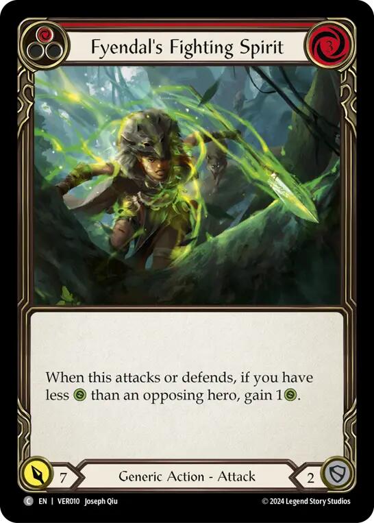Fyendal's Fighting Spirit (Red) [VER010] (Rosetta Verdance Blitz Deck) | Good Games Cannington