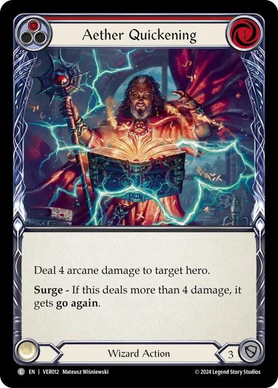 Aether Quickening (Red) [VER012] (Rosetta Verdance Blitz Deck) | Good Games Cannington
