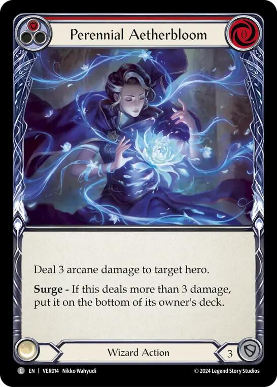 Perennial Aetherbloom (Red) [VER014] (Rosetta Verdance Blitz Deck) | Good Games Cannington