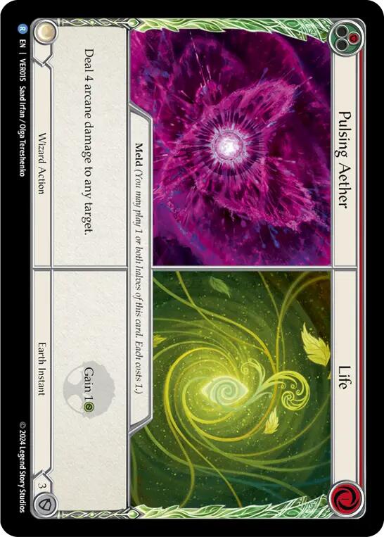 Pulsing Aether / Life [VER015] (Rosetta Verdance Blitz Deck) | Good Games Cannington