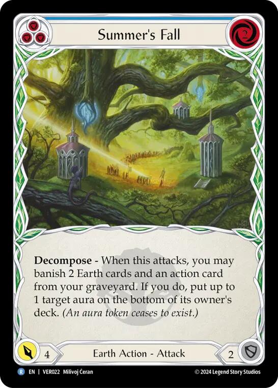 Summer's Fall (Blue) [VER022] (Rosetta Verdance Blitz Deck) | Good Games Cannington