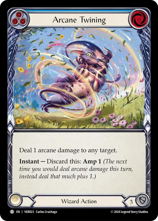 Arcane Twining (Blue) [VER023] (Rosetta Verdance Blitz Deck) | Good Games Cannington