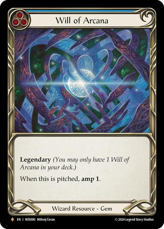 Will of Arcana [ROS000] (Rosetta)  Cold Foil | Good Games Cannington