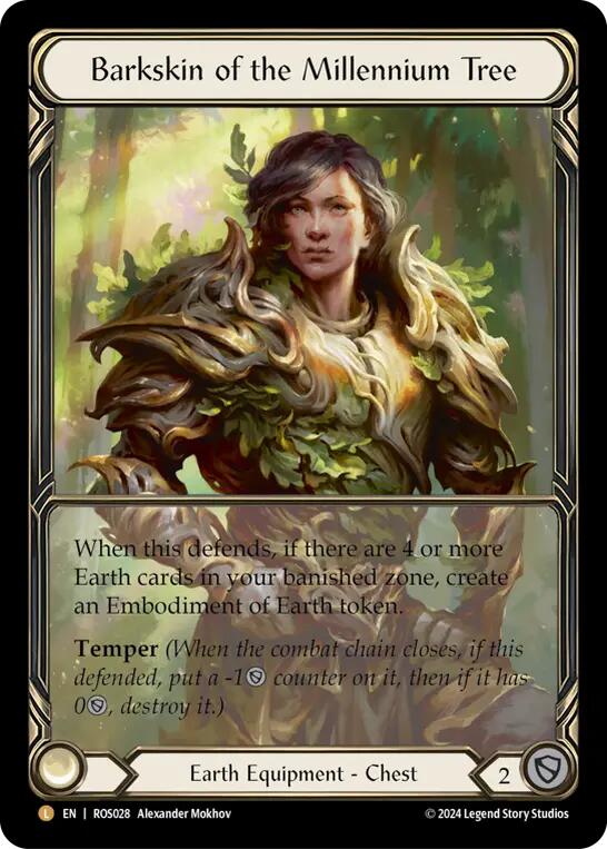 Barkskin of the Millennium Tree (Extended Art) [ROS028] (Rosetta)  Cold Foil | Good Games Cannington