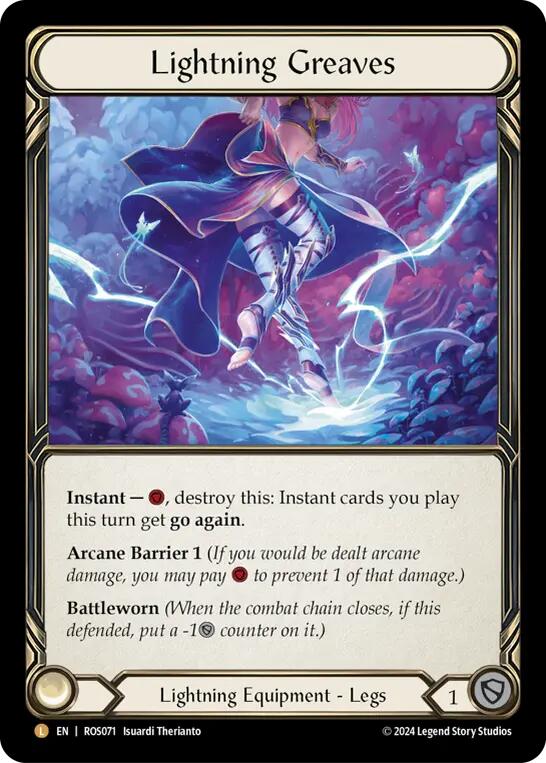 Lightning Greaves [ROS071] (Rosetta)  Rainbow Foil | Good Games Cannington