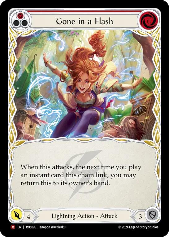 Gone in a Flash [ROS076] (Rosetta)  Rainbow Foil | Good Games Cannington