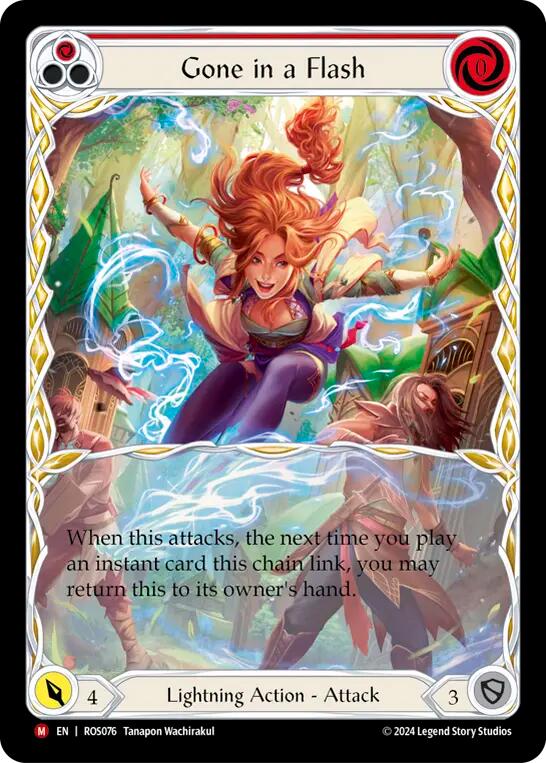 Gone in a Flash (Extended Art) [ROS076] (Rosetta)  Rainbow Foil | Good Games Cannington