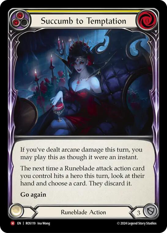 Succumb to Temptation [ROS119] (Rosetta)  Rainbow Foil | Good Games Cannington