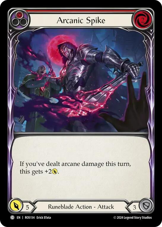 Arcanic Spike (Red) [ROS134] (Rosetta)  Rainbow Foil | Good Games Cannington
