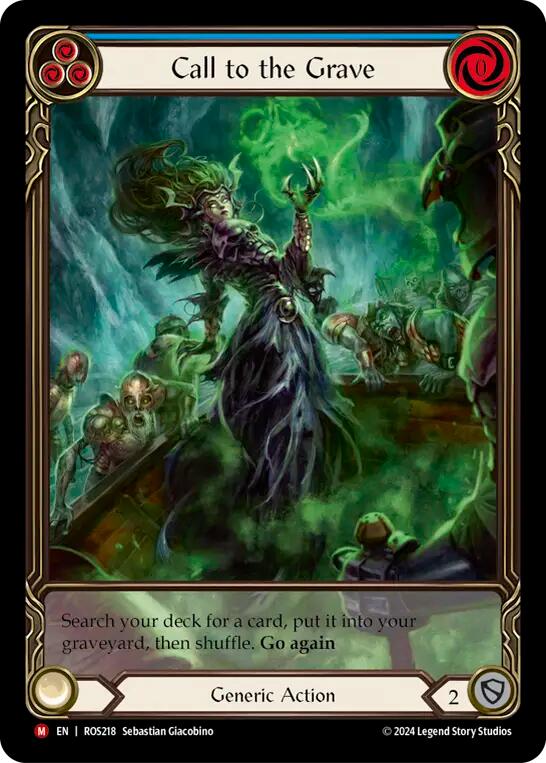 Call to the Grave (Extended Art) [ROS218] (Rosetta)  Rainbow Foil | Good Games Cannington