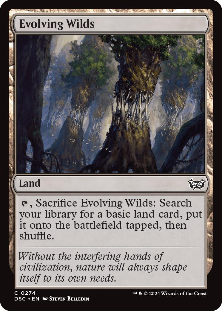 Evolving Wilds [Duskmourn: House of Horror Commander] | Good Games Cannington