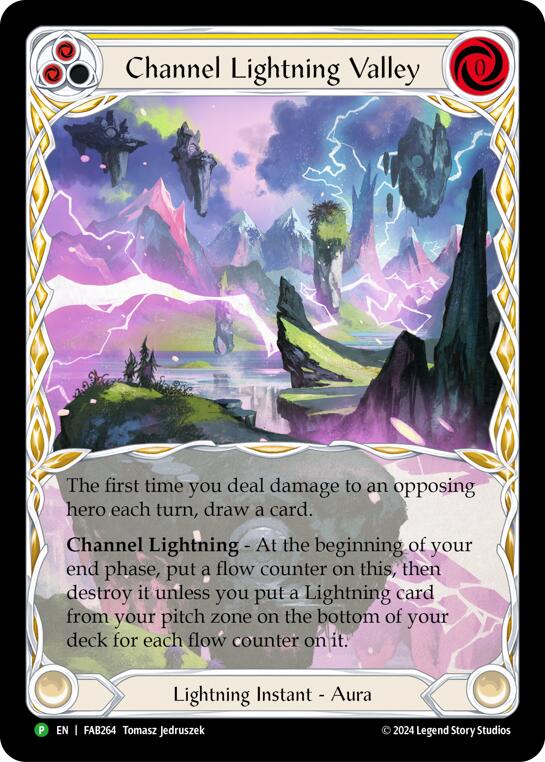 Channel Lightning Valley [FAB264] (Promo)  Cold Foil | Good Games Cannington