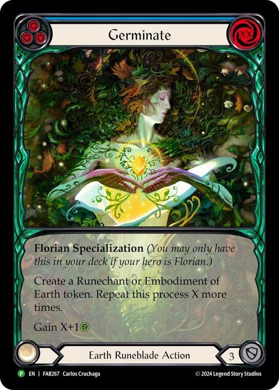 Germinate (Extended Art) [FAB267] (Promo)  Rainbow Foil | Good Games Cannington