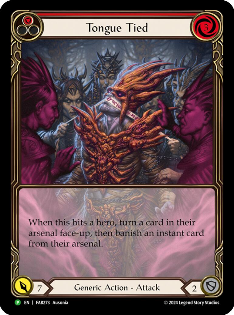 Tongue Tied (Extended Art) [FAB273] (Rosetta)  Rainbow Foil | Good Games Cannington