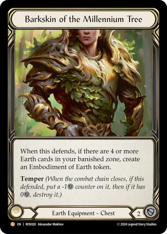 Barkskin of the Millennium Tree [ROS028] (Rosetta)  Rainbow Foil | Good Games Cannington