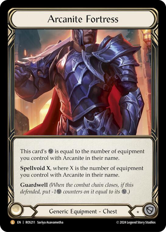 Arcanite Fortress [ROS211] (Rosetta)  Rainbow Foil | Good Games Cannington