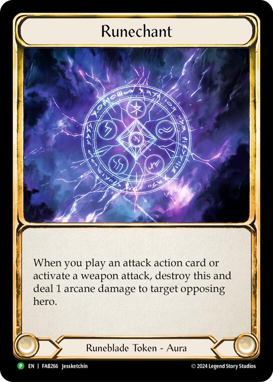 Runechant (Lightning) [FAB266] (Promo)  Rainbow Foil | Good Games Cannington