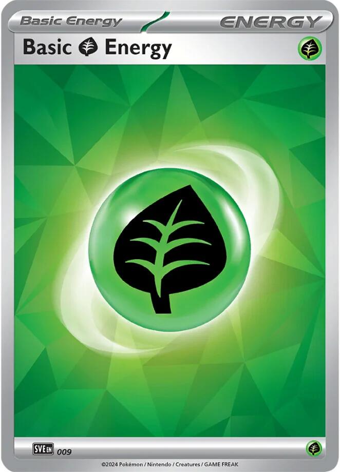 Basic Grass Energy (009)(Holo) [Scarlet & Violet: Stellar Crown] | Good Games Cannington