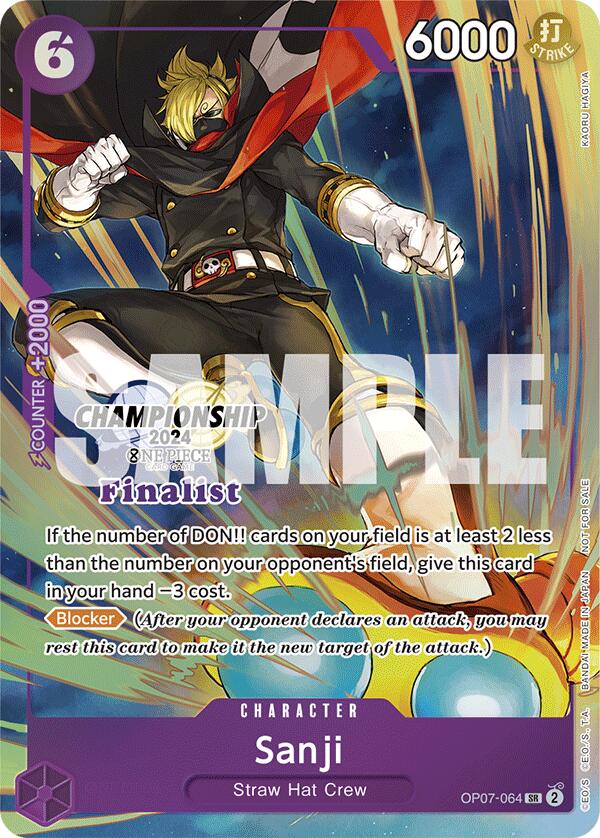Sanji (Championship 2024 Finalist Card Set) [One Piece Promotion Cards] | Good Games Cannington