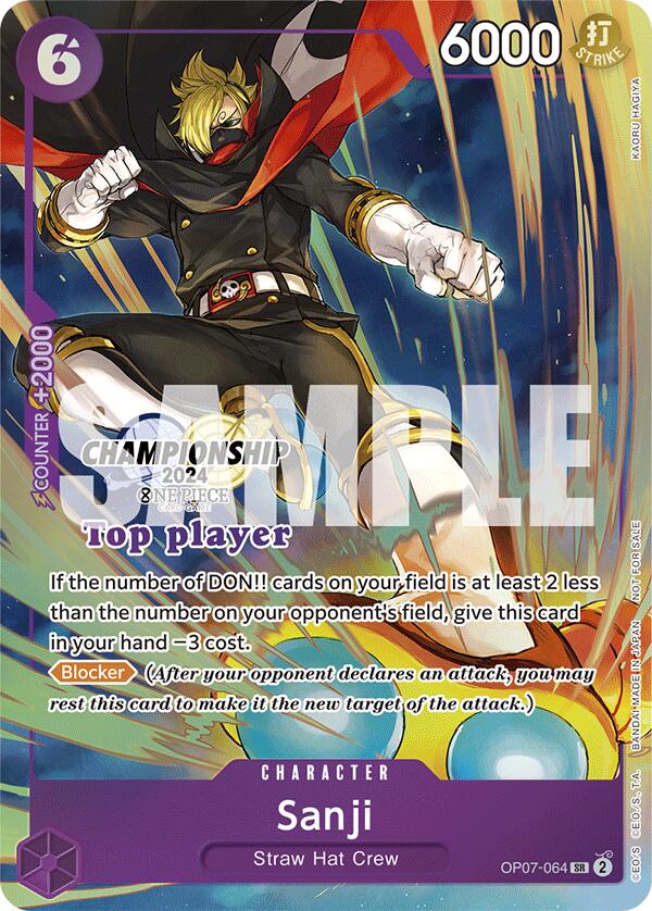 Sanji (Championship 2024 Top Player Pack) [One Piece Promotion Cards] | Good Games Cannington
