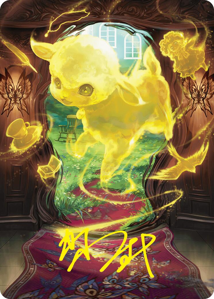 Enduring Innocence Art Card (Gold-Stamped Signature) [Duskmourn: House of Horror Art Series] | Good Games Cannington