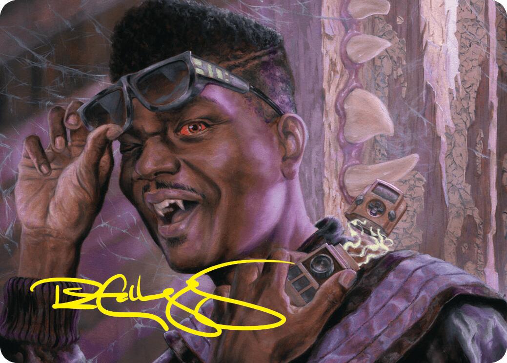 Dashing Bloodsucker Art Card (Gold-Stamped Signature) [Duskmourn: House of Horror Art Series] | Good Games Cannington