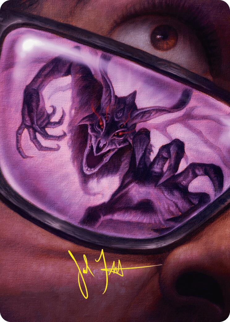 Doomsday Excruciator Art Card (Gold-Stamped Signature) [Duskmourn: House of Horror Art Series] | Good Games Cannington