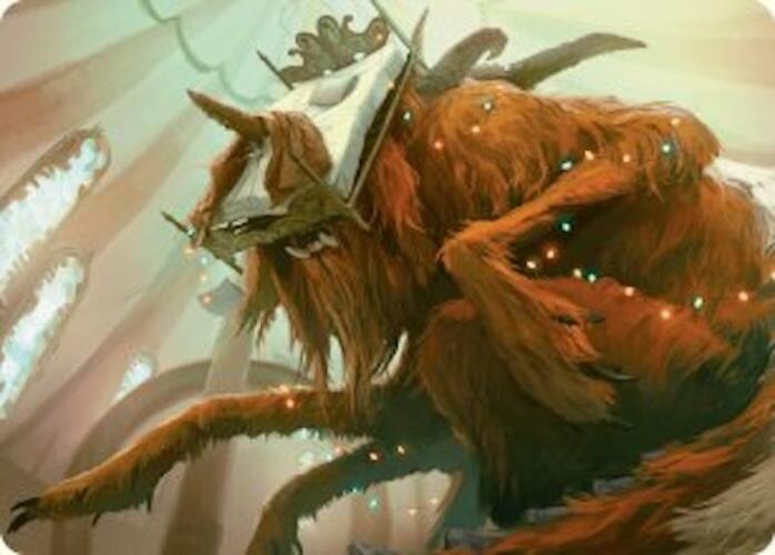 Bedhead Beastie Art Card [Duskmourn: House of Horror Art Series] | Good Games Cannington