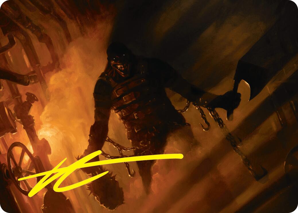 Boilerbilges Ripper Art Card (Gold-Stamped Signature) [Duskmourn: House of Horror Art Series] | Good Games Cannington