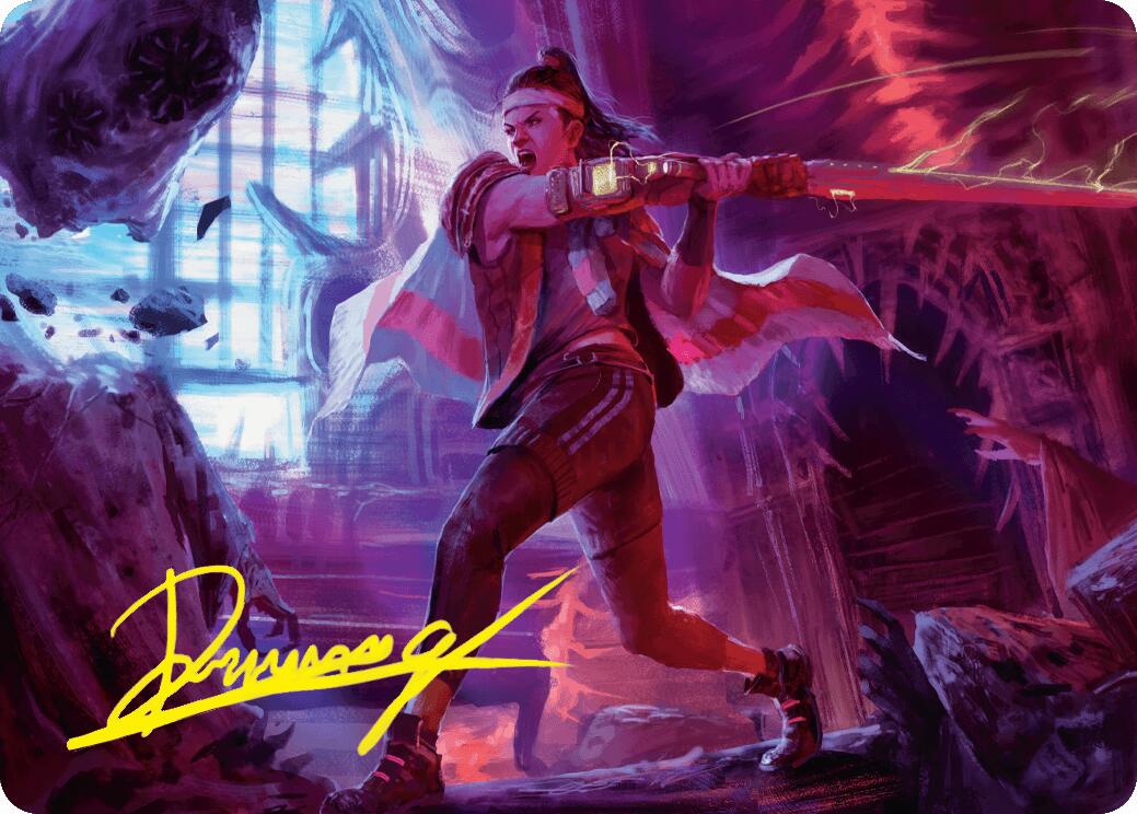 Diversion Specialist Art Card (Gold-Stamped Signature) [Duskmourn: House of Horror Art Series] | Good Games Cannington