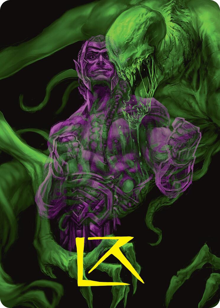 Tyvar, the Pummeler Art Card (Gold-Stamped Signature) [Duskmourn: House of Horror Art Series] | Good Games Cannington