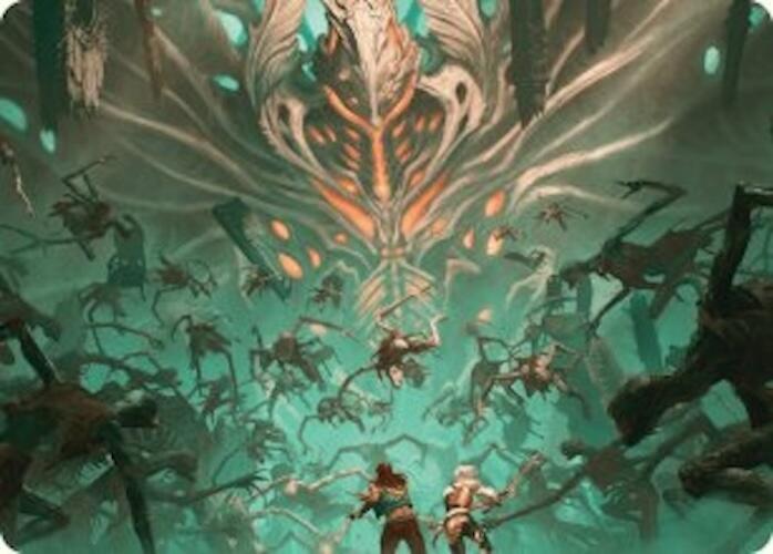 Valgavoth's Onslaught Art Card [Duskmourn: House of Horror Art Series] | Good Games Cannington