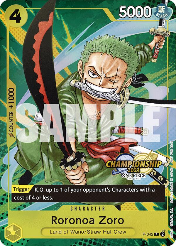 Roronoa Zoro (CS 2024 Event Pack) [One Piece Promotion Cards] | Good Games Cannington