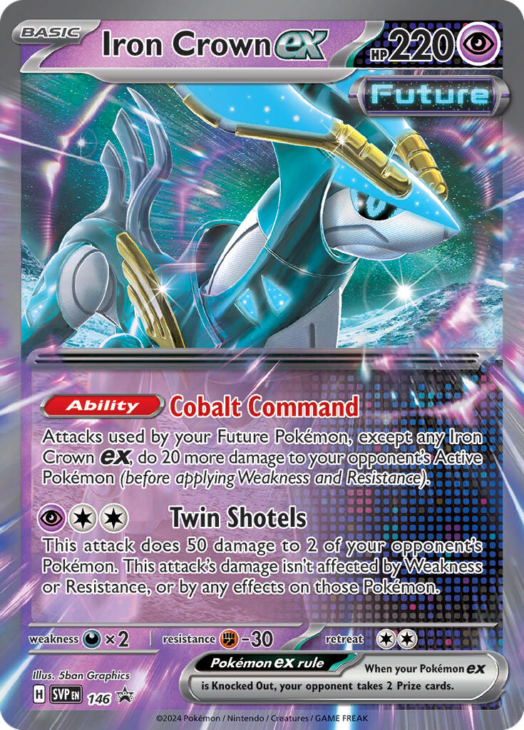 Iron Crown ex (146) [Scarlet & Violet: Black Star Promos] | Good Games Cannington