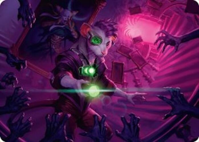 Nashi, Searcher in the Dark Art Card (21/54) [Duskmourn: House of Horror Art Series] | Good Games Cannington