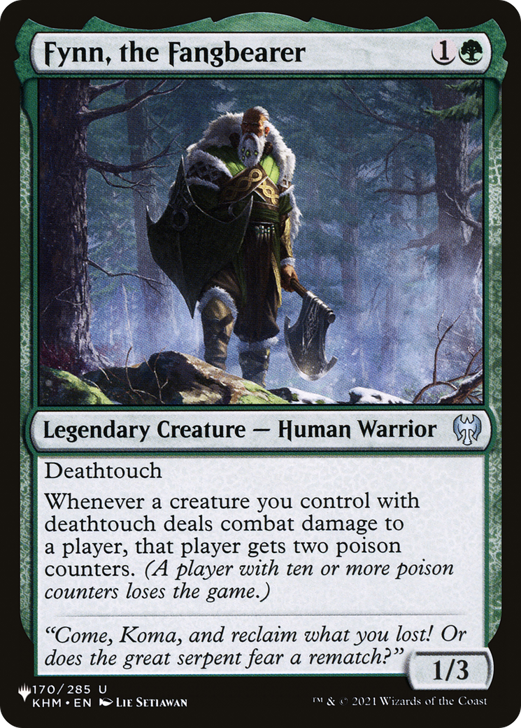Fynn, the Fangbearer [The List] | Good Games Cannington