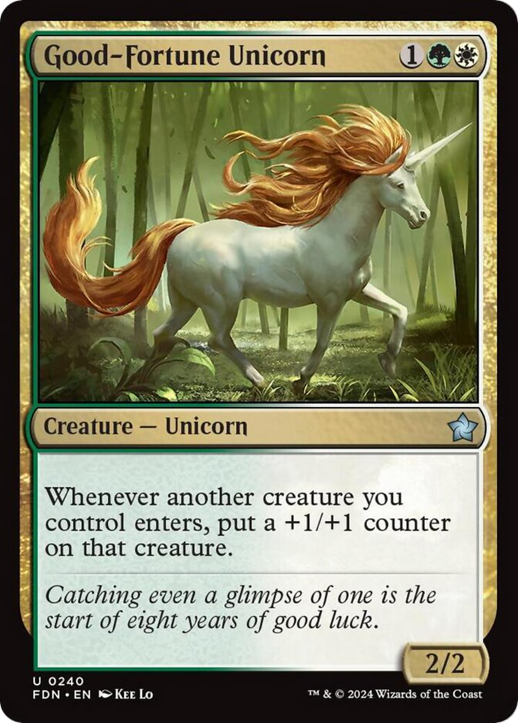Good-Fortune Unicorn [Foundations] | Good Games Cannington