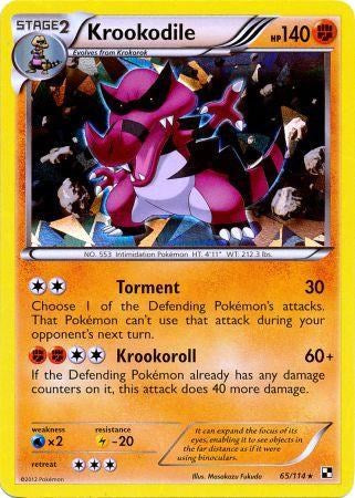 Krookodile (65/114) (Cracked Ice Holo) [Black & White: Base Set] | Good Games Cannington